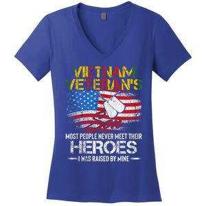 Vietnam Veterans Son Vietnam Vet Gift Women's V-Neck T-Shirt