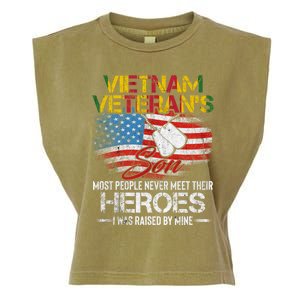 Vietnam Veterans Son Vietnam Vet Gift Garment-Dyed Women's Muscle Tee