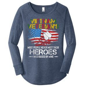 Vietnam Veterans Son Vietnam Vet Gift Women's Perfect Tri Tunic Long Sleeve Shirt