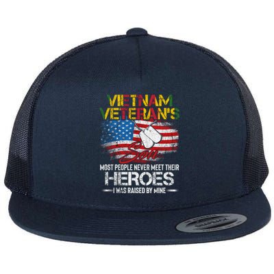 Vietnam Veterans Son Vietnam Vet Gift Flat Bill Trucker Hat