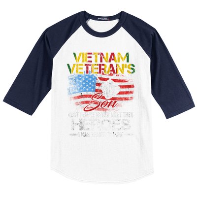 Vietnam Veterans Son Vietnam Vet Gift Baseball Sleeve Shirt