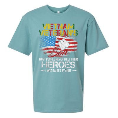 Vietnam Veterans Son Vietnam Vet Gift Sueded Cloud Jersey T-Shirt