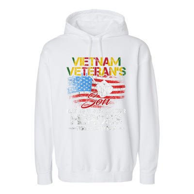 Vietnam Veterans Son Vietnam Vet Gift Garment-Dyed Fleece Hoodie