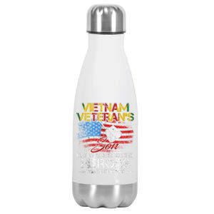 Vietnam Veterans Son Vietnam Vet Gift Stainless Steel Insulated Water Bottle