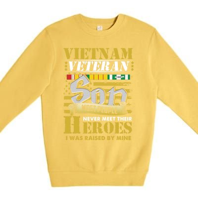 Vietnam Veterans Son Vietnam Vet Gift Premium Crewneck Sweatshirt