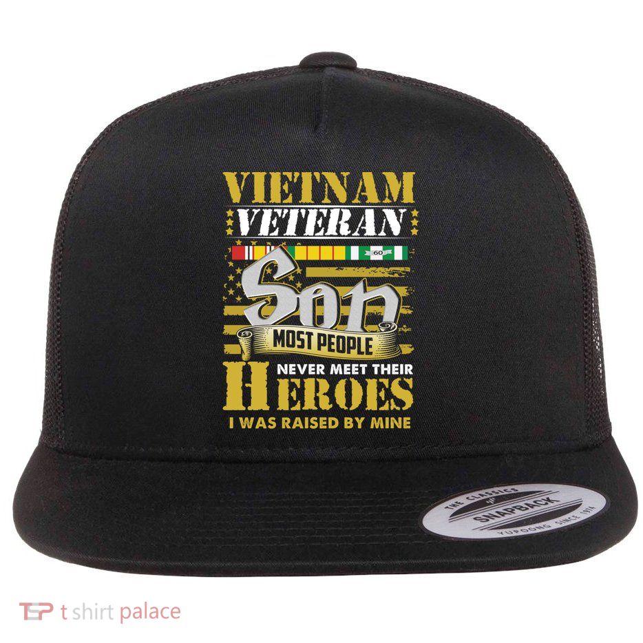 Vietnam Veterans Son Vietnam Vet Gift Flatbill Hat