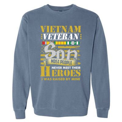 Vietnam Veterans Son Vietnam Vet Gift Garment-Dyed Sweatshirt