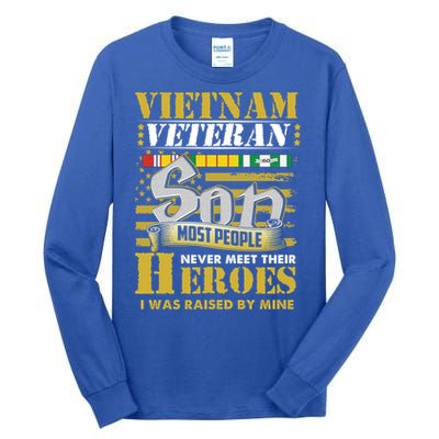 Vietnam Veterans Son Vietnam Vet Gift Tall Long Sleeve T-Shirt