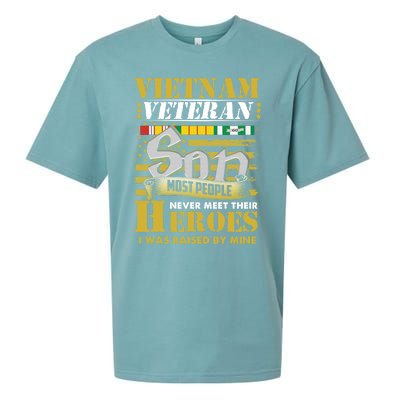 Vietnam Veterans Son Vietnam Vet Gift Sueded Cloud Jersey T-Shirt