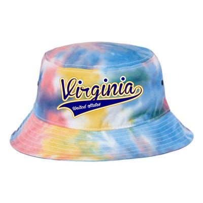 Virginia Varsity Style Tie Dye Newport Bucket Hat