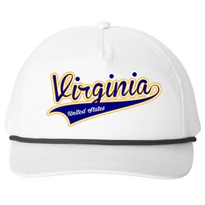 Virginia Varsity Style Snapback Five-Panel Rope Hat