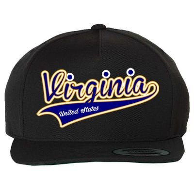 Virginia Varsity Style Wool Snapback Cap