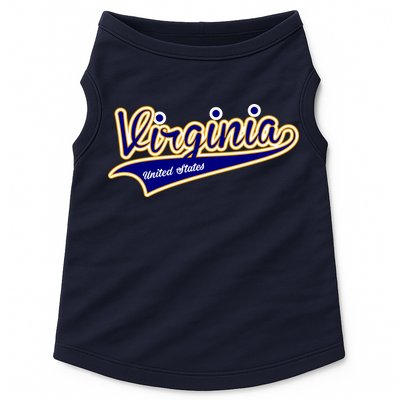 Virginia Varsity Style Doggie Tank