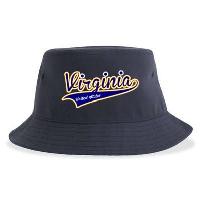 Virginia Varsity Style Sustainable Bucket Hat