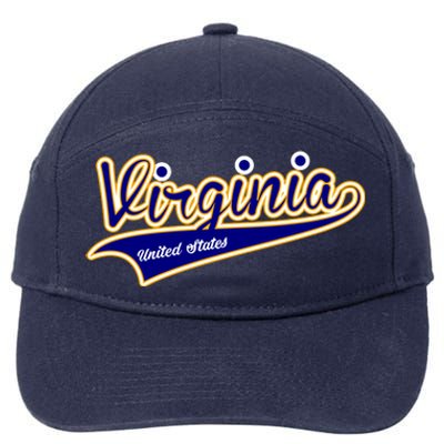 Virginia Varsity Style 7-Panel Snapback Hat