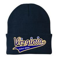 Virginia Varsity Style Knit Cap Winter Beanie