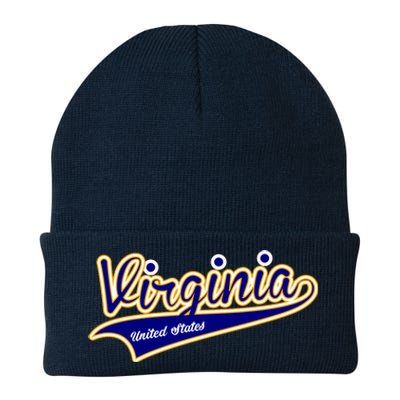 Virginia Varsity Style Knit Cap Winter Beanie