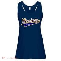 Virginia Varsity Style Ladies Essential Flowy Tank