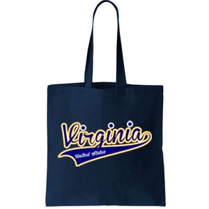 Virginia Varsity Style Tote Bag