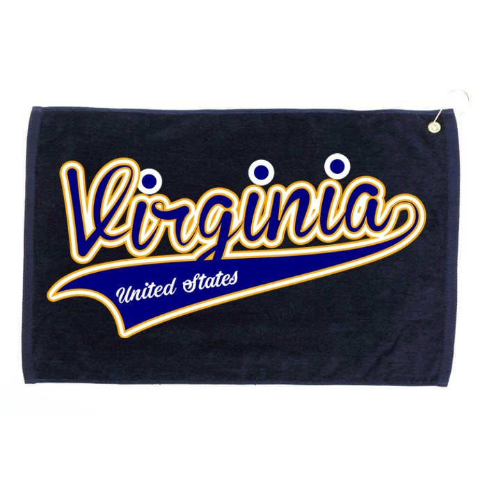 Virginia Varsity Style Grommeted Golf Towel