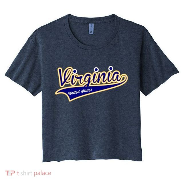 Virginia Varsity Style Crop Top