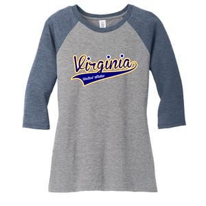 Virginia Varsity Style Women's Tri-Blend 3/4-Sleeve Raglan Shirt