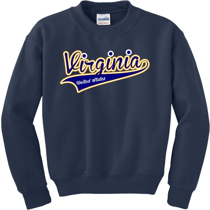 Virginia Varsity Style Kids Sweatshirt