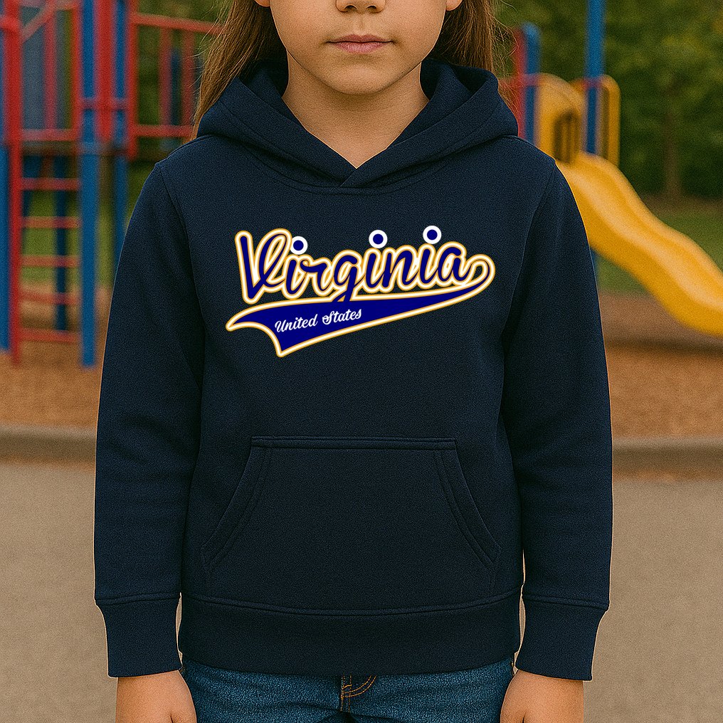 Virginia Varsity Style Kids Hoodie