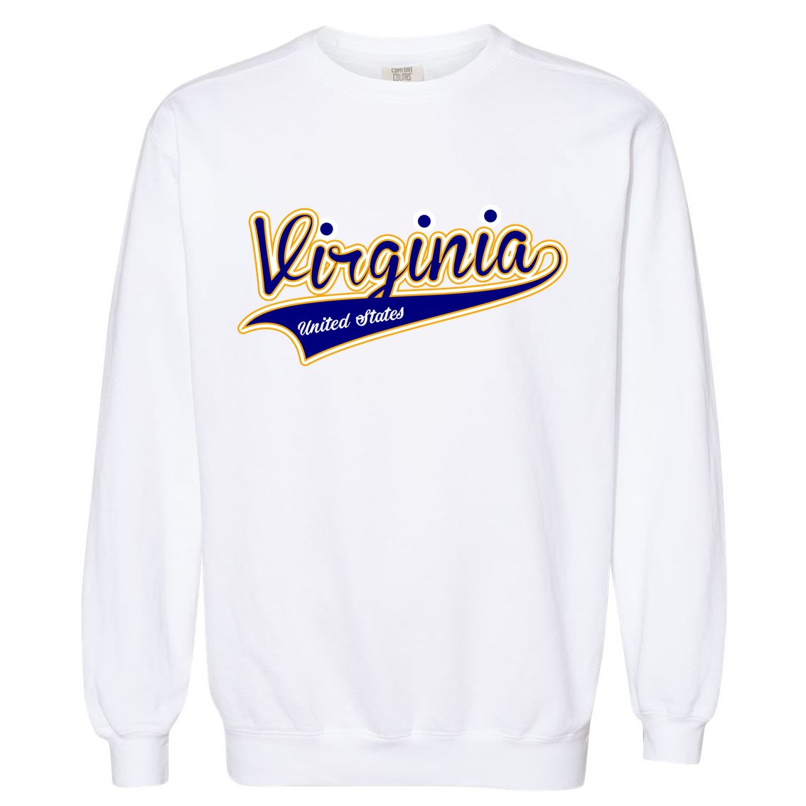 Virginia Varsity Style Garment-Dyed Sweatshirt