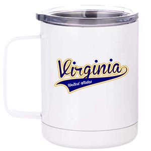 Virginia Varsity Style 12 oz Stainless Steel Tumbler Cup