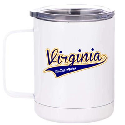 Virginia Varsity Style 12 oz Stainless Steel Tumbler Cup