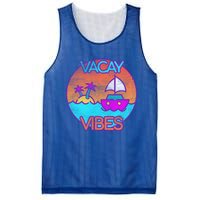 Vintage Vacay Summer Beach Palms Cruise Vacation Vibes Tee Great Gift Mesh Reversible Basketball Jersey Tank