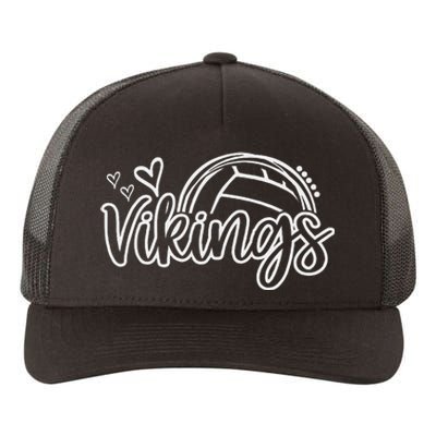 Volleyball Vikings School Sports Fan Team Spirit Yupoong Adult 5-Panel Trucker Hat