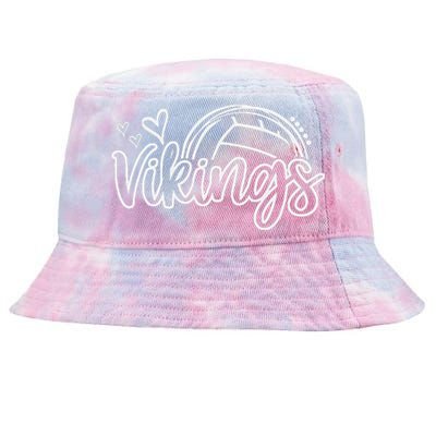 Volleyball Vikings School Sports Fan Team Spirit Tie-Dyed Bucket Hat