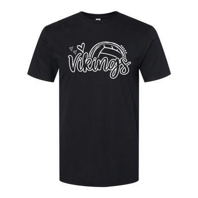 Volleyball Vikings School Sports Fan Team Spirit Softstyle CVC T-Shirt