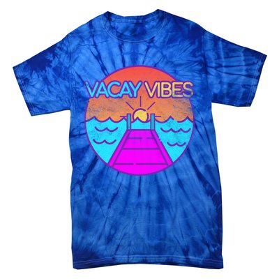 Vintage Vacay Summer Vacation Vibes Tee Beach Palms Cruise Great Gift Tie-Dye T-Shirt