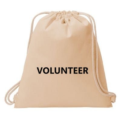 Volunteer Volunteering Staff Uniform Event Church Group Drawstring Bag