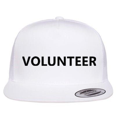 Volunteer Volunteering Staff Uniform Event Church Group Flat Bill Trucker Hat