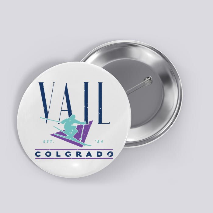 Vail Vintage Ski Button