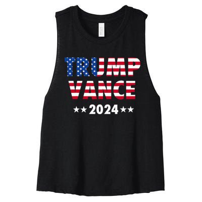 Vance Vp Trump Vice President Vance Trump Women's Racerback Cropped Tank