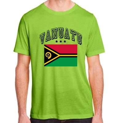 Vanuatu Vintage Throwback Flag Souvenir Gift Adult ChromaSoft Performance T-Shirt