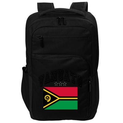 Vanuatu Vintage Throwback Flag Souvenir Gift Impact Tech Backpack