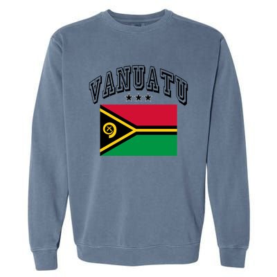 Vanuatu Vintage Throwback Flag Souvenir Gift Garment-Dyed Sweatshirt