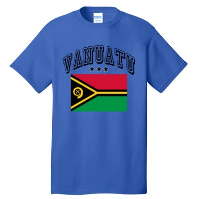 Vanuatu Vintage Throwback Flag Souvenir Gift Tall T-Shirt