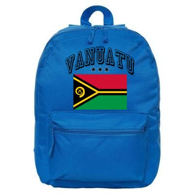 Vanuatu Vintage Throwback Flag Souvenir Gift 16 in Basic Backpack