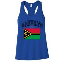 Vanuatu Vintage Throwback Flag Souvenir Gift Women's Racerback Tank