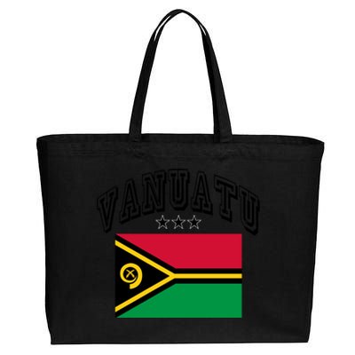 Vanuatu Vintage Throwback Flag Souvenir Gift Cotton Canvas Jumbo Tote