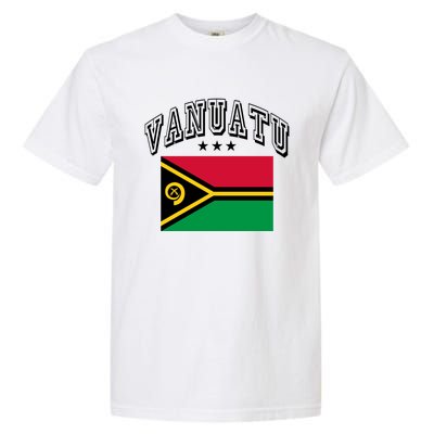 Vanuatu Vintage Throwback Flag Souvenir Gift Garment-Dyed Heavyweight T-Shirt