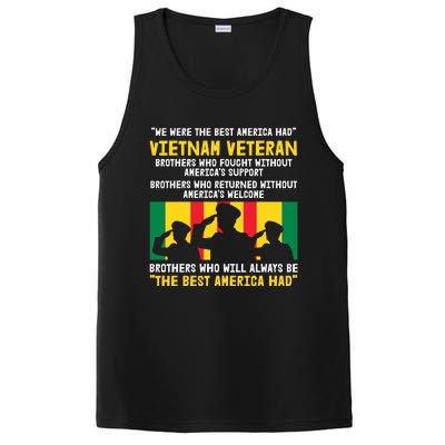 Vietnam Veteran The Best America Veteran Day PosiCharge Competitor Tank