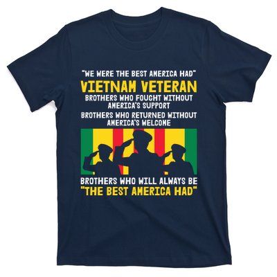 Vietnam Veteran The Best America Veteran Day T-Shirt